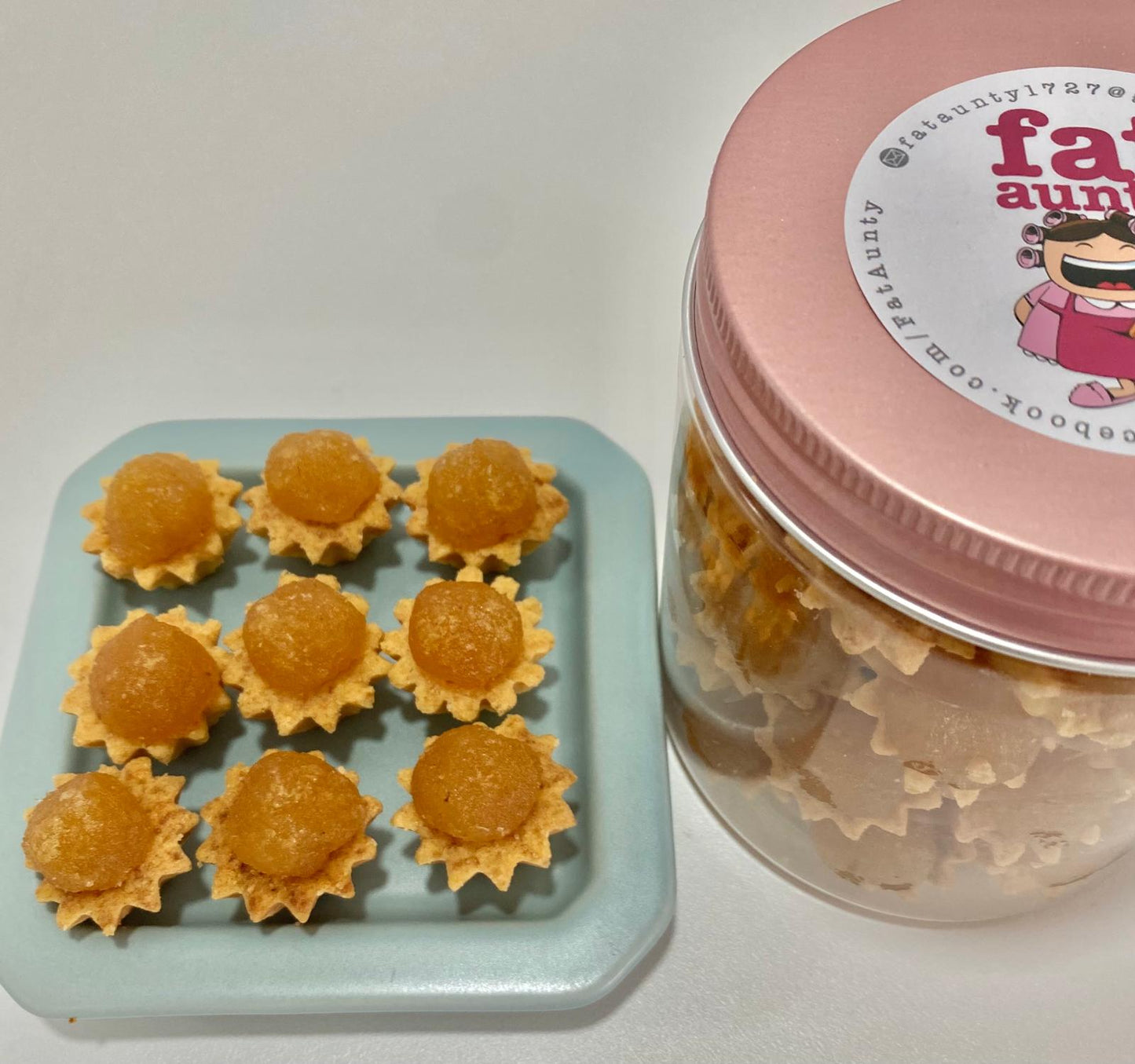 Lychee Longan Rose Pink Lid - Mini Pineapple Tarts (60 pieces)